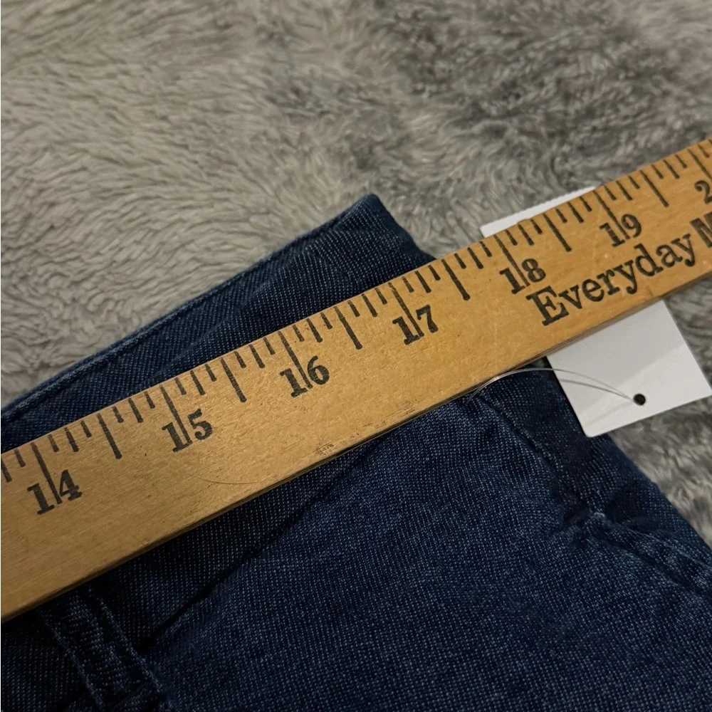 Doen x Gap Shorts Womens 16 / 34 Waist Blue Denim Button Fly High Rise NEW - Picture 9 of 13